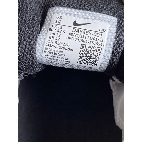 Nike Vapor Edge Speed 360 2 Football Cleats DA5455-001 Black White Men’s Size 14 - Picture 10 of 10